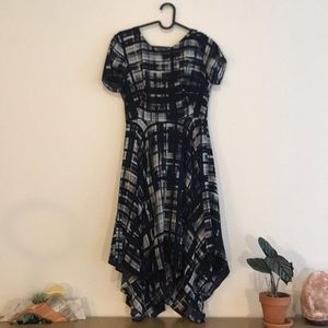 Painted Plaid Midi Dress by Corey Lynn Calter